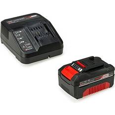 Einhell Power X-Change 18V, 4.0Ah Lithium-Ion Battery Starter Kit Battery and Charger Set Universally Compatible With All PXC Power Tools And