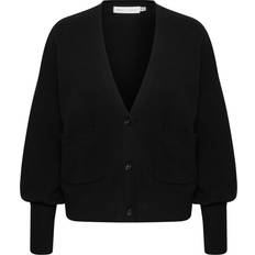 InWear Women Cardigans InWear V-neck Knit with Pocket Flaps - Black