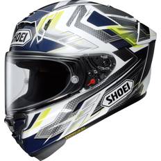 Shoei Motorcykelutrustning Shoei X-Spr Pro Escalate Tc5 - Blue/White/Yellow Adult