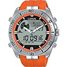 Lorus Sport kronograf rostfritt med silikonband R2B11AX9, apelsin