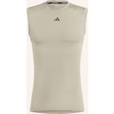 Beige - Man Mouwloze shirts Adidas Techfit Training Tank Top - Green