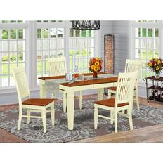 Yellow Dining Sets East West Furniture Kitchen Dining Set