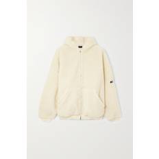 Balenciaga Unisex Oberbekleidung Balenciaga Kapuzenjacke aus Faux Shearling Weiß