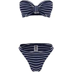 Damen - Stretchgewebe Bikini-Sets Hunza G Jean Bikini Set White