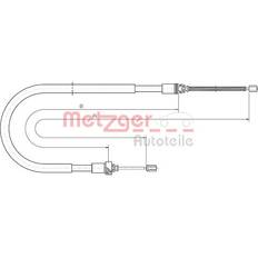 Metzger Handbremsseil Peugeot 206 206