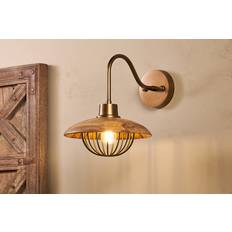 Nkuku Chakai Mango Wood Wall light