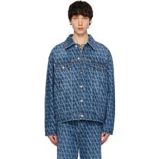 Valentino Outerwear Valentino Blue Toile Iconographe Denim Jacket IT