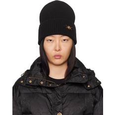 Versace Women Headgear Versace Black Medusa '95 Beanie 1B00V Black UNI