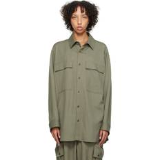 Ull Skjorter DARKPARK Green Julie Shirt Mud Green