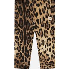 Leopard Trousers Children's Clothing Dolce & Gabbana Leopard-print interlock leggings