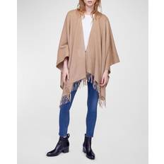 Gray - Women Capes & Ponchos Rag & Bone Cashmere Fringe Poncho