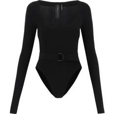 Norma Kamali Belted Long Sleeved Bodysuit