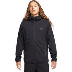 Sweaters Nike Men's Tech Lightweight Knit Full-Zip Hoodie in Black, FD4501-010