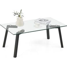 Costway Tempered Glass Coffee Table