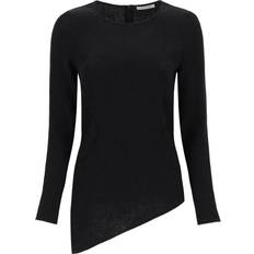 Fabric - Woman Tops By Malene Birger Simone Asymmetric Blouse - Black