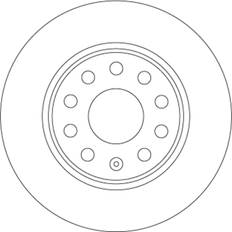 Seat Bremsesystem TRW Bremseskive DF6952