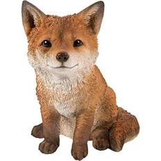 Vivid Arts Real Life Woodland Sitting Fox Cub or Garden Decoration XRL-FCB4-D