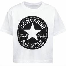 Barn T-shirt med kortärm Chuck Patch Crew Vit 10-12 år