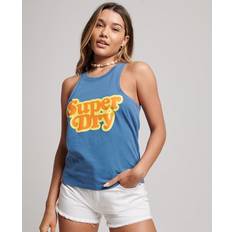 Superdry Damen Hemden Superdry damen klassisches cooper trägerhemd Mondlicht Blau 5469728