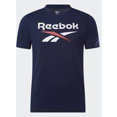 Reebok T-shirts Reebok RI Big Stacked Logo T-shirt - Blå