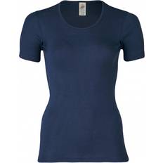 Silk Base Layers ENGEL Natur Women's Unterhemd S/S Merino base layer 34/36, blue