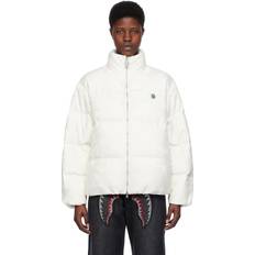 Bape Outerwear Bape Off-White Solid Camo Down Jacket Ivory