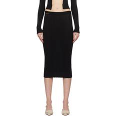 Wool Skirts Jacquemus Black Les Classiques 'La Jupe Pralu' Midi Skirt 990 Black FR
