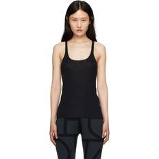 Linen Tank Tops Toteme Black Scoop Neck Tank Top