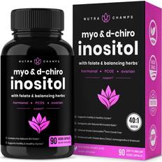 NutraChamps Myo-Inositol & D-Chiro Inositol Supplement [40:1 Ratio] B8 Powder Enhanced Folic Acid