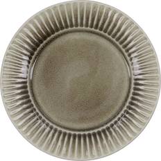 Stengods Tallrikar House Doctor Pleat Frukosttallrik Grå/Brun Flat tallrik 22cm
