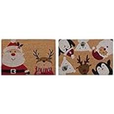 Kookos Sisäänkäyntimatot Dkd Home Decor Doormat Christmas PVC Coconut Fibre