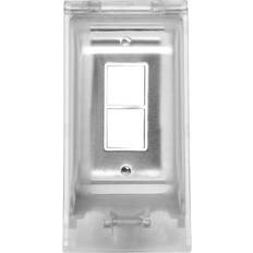 Innova Duplex Switch Weatherproof Flush Mount and Gang Box 20 Amp Per Pole-Stainless Steel Finish-EFSWWPS