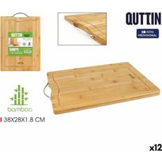 Quttin Bambu 38 x 28 x 1.8 cm Set of 12 Skärbräda