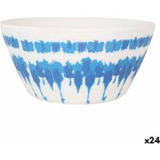 Santa Clara Tie-Dye Blue White Melamine Salad Bowl 24 Units 24pcs