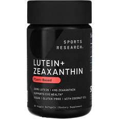 Vitamins & Supplements Sports Research Vegan Lutein + Zeaxanthin 20mg with Organic Coconut Oil Absorption Eye