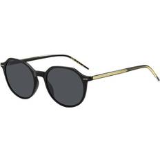 Solbriller BOSS Black-acetate sunglasses with gold-tone detailing