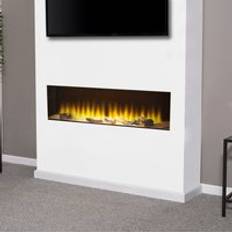 Adam Sahara Fully Inset Media Wall Electric Fire, 51 Inch Black