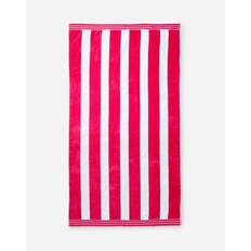 Allure XL Cabana Stripe Bath Towel White, Pink, Natural