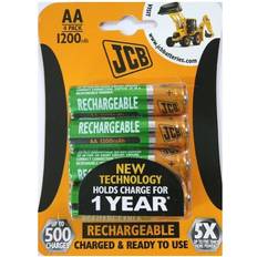 JCB AA NiMH Rechargeable Batteries aa 1200MAH rechargeable batteries Card of 4