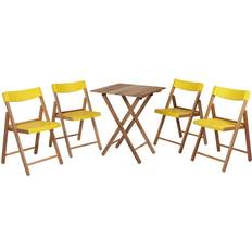 Plastic Bistro Sets Garden & Outdoor Furniture Tramontina Teak 5 Pcs. Bistro Set, Table incl. 4 Chairs