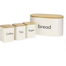 Maison & White Kitchen Canister Set Bread Bin Cream