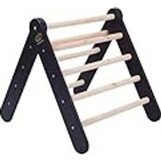 Juguetes Meow Baby Escalera de madera Montessori color negro escalada para niños