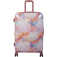 Pink Suitcases IT Luggage Hard Expandable 80cm - Marble Effect