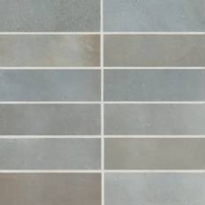 Tiles Bedrosians Celine 2"" 6"" Matte Porcelain Floor & Wall Tile Porcelain in 0.375 D in Wayfair" Blue