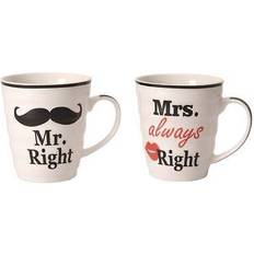 Tazze saldi Divers Mr. right mrs. always Becher 2Stk.