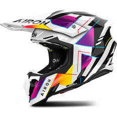 Pink Motorcykelhjelme Airoh Crosshjelm Twist Rainbow