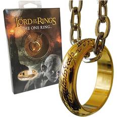 Hombre Anillos The Noble Collection Lord of Rings Gold Plated One Ring Replica