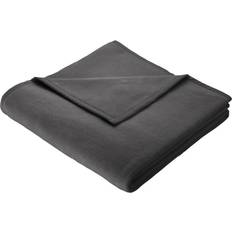 Biederlack Wohndecke COTTON HOME 150 Filz Schwarz (200x)