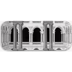 Fornasetti Tray Brera white/black wood