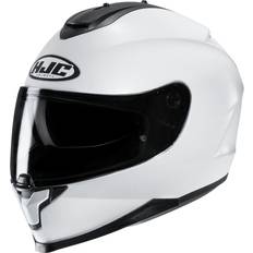 HJC C70 Plain Motorcycle Helmet - White